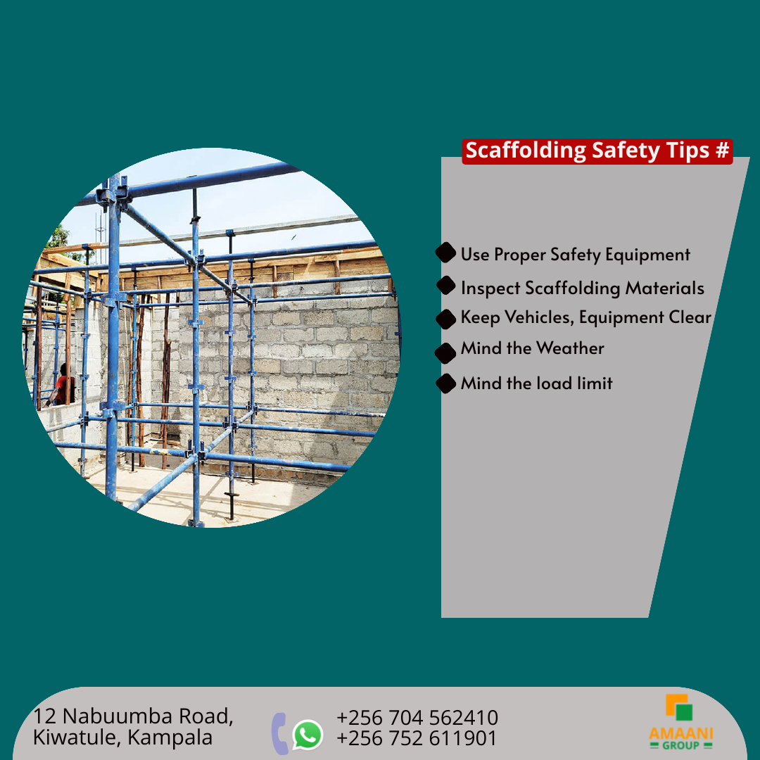 amaaniscaffold's tweet image. The safety of the builders and the surroundings should always be considered when setting up the scaffoldings. See some of our tips for a safe job. #amaaniscaffoldinguganda #amaanigroupuganda #slabformwork