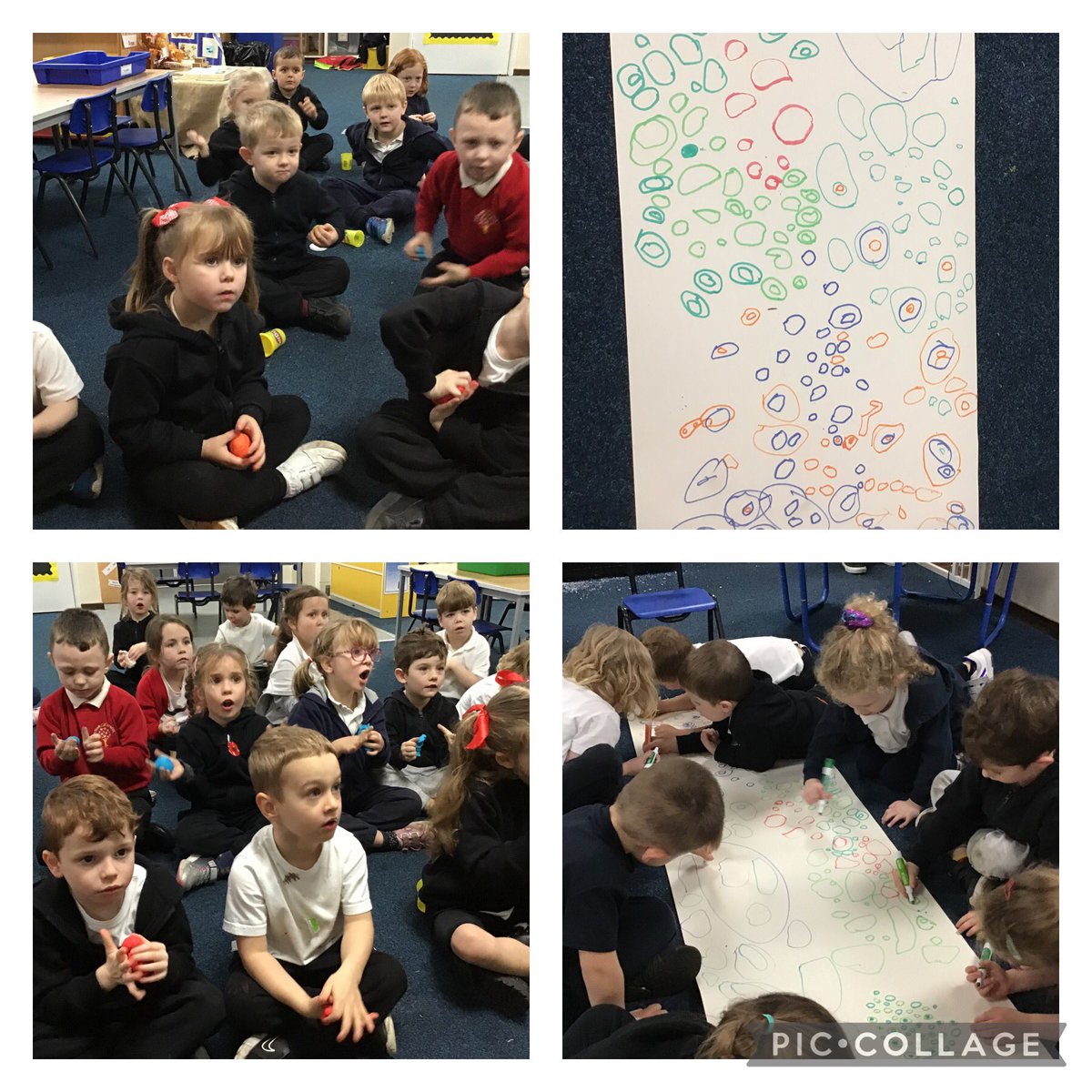 Today in Class 2 we have been using our funky fingers! We have enjoyed singing along splatting, rolling and pinching dough in dough disco. We have also introduced pen disco today pinching our pen to create big circles and small circles to music. 🤩 #melthamlit #melthamPD