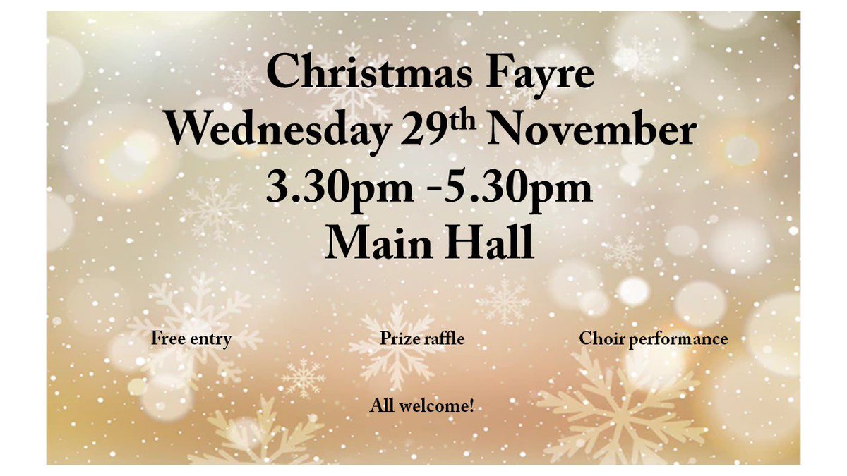 A week today we host our Christmas Fayre @LliswerryHigh in support of small businesses and local community projects. We look forward to seeing everyone there! #feelingfestive