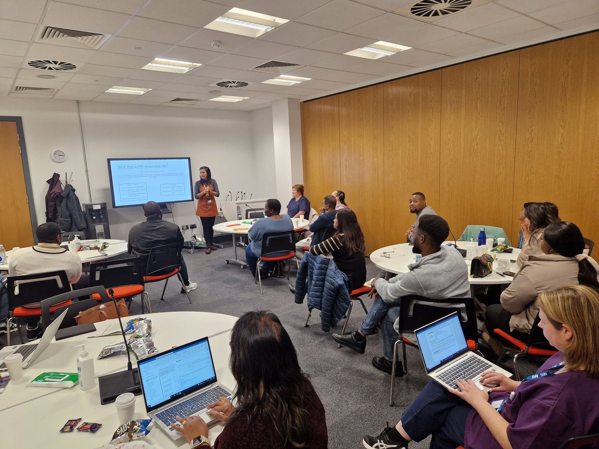 HCA study days session 2, West SBU. Great attendance and engagement. Embedding great together strategy. Thank you Racheedah, Annabel, Ayesha, PNA lead, physical health team, OT team to support with this sessions.