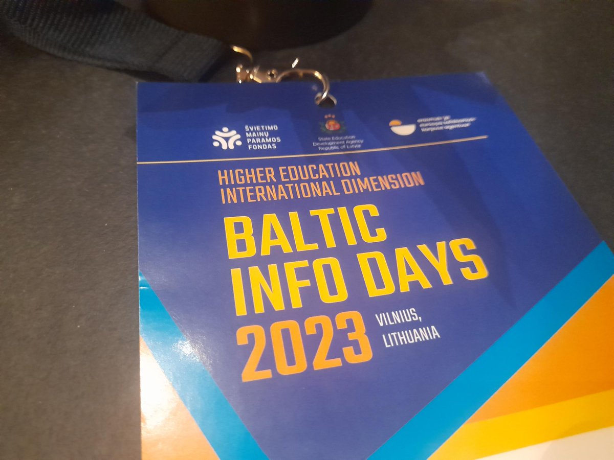 Today in #ErasmusPlus #BalticDays hosted by Lithuanian @smpfondas 🇱🇹 Wonderful work and wonderful presentations about @EUErasmusPlus #JeanMonnet by @AnnaBeitane and @Stbragh promoting @skytteUT and @unitartu and also @Tartu2024 and of course @studyinestonia 🇪🇪 as well :) #NearEU