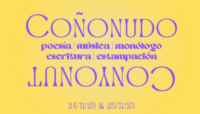 quefas_es's tweet photo. También se puede reivindicar la lucha contra la violencia de género, desde la música, la poesía, los talleres o, incluso, desde el humor. Como muestra, la IV Edición del COÑONUDO! que tendrá lugar este finde en Alicante.

https://t.co/4b3p53whWL @LiteratesALC https://t.co/Nf1hbpETFb