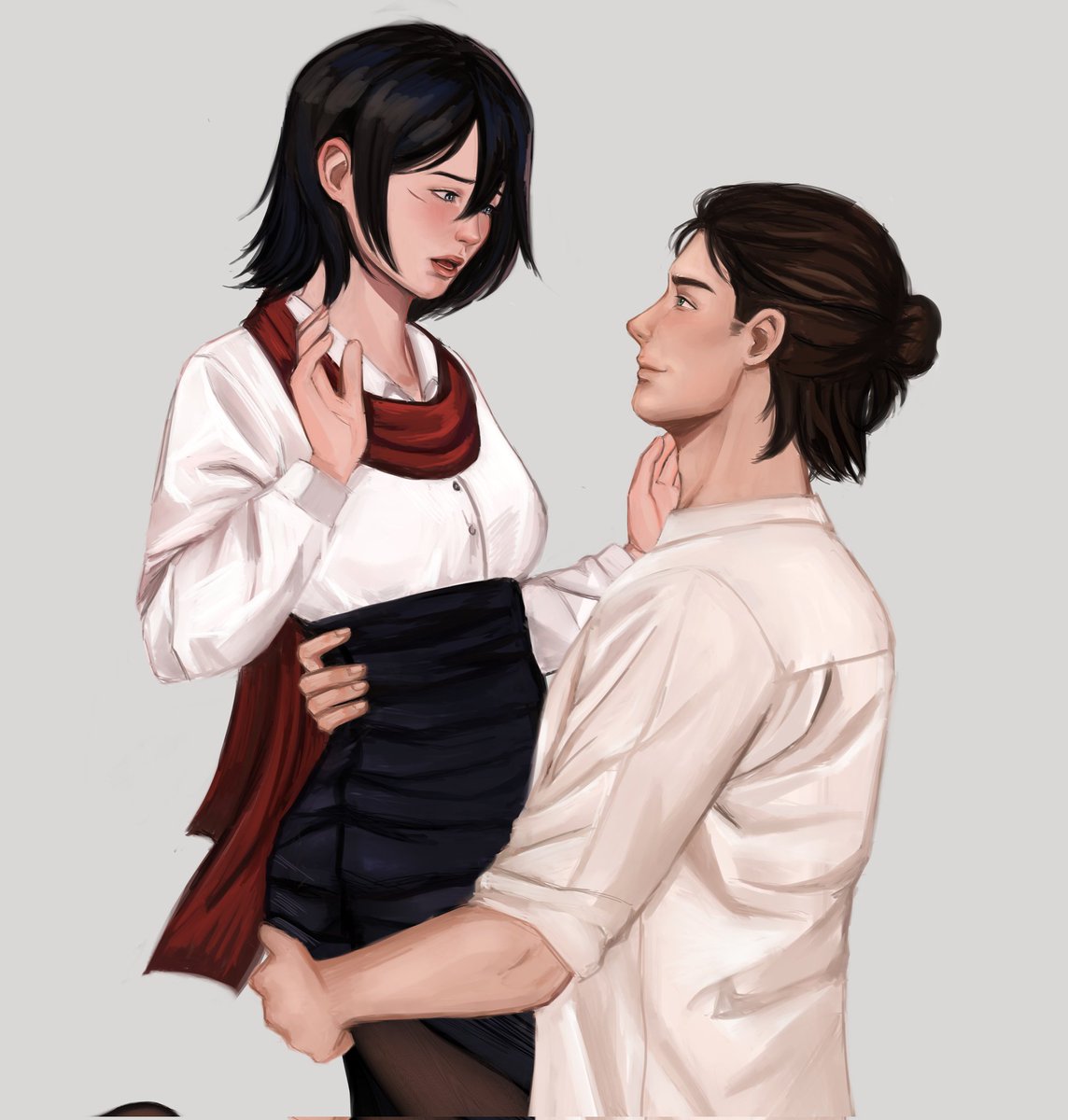 xtere_a's tweet photo. #Eremika #Mikasa #Eren #AOT #art https://t.co/hYU67j8aZy