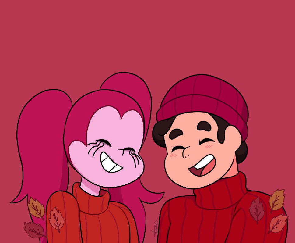 OpalTash's tweet photo. Stevinel Autumn 🍂🍁

#stevenuniverse #stevenquartzuniverse #spinel #stevenuniversespinel #fanart #cartoon #drawing #cartoonnetwork #illust #illustration #DigitalArtist #digitaldrawing #doodle #autumn #stevinel #spiven #stevenxspinel #spinelsu #fanartsu #spinelart #spinelfanart https://t.co/lYy9OqHDeM