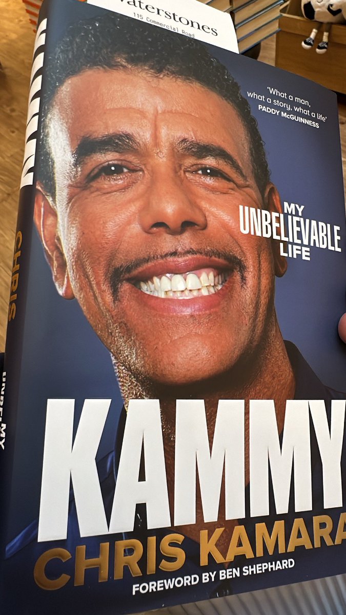 maccads's tweet image. @thepompeybookshop just met the lovely Cally and Chris Kamara
the book is SOLD OUT in store this afternoon - looking forward to reading this and developing a NEW relationship with @waterstones for the @royalnavalassociation