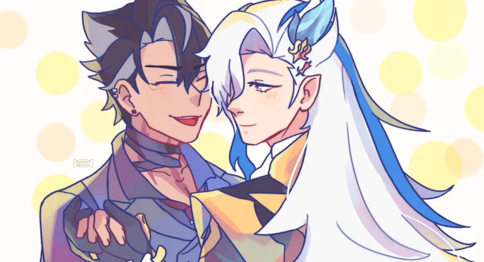 Happy Birthday, #Wriothesley  #リオセスリ生誕祭2023 #ヌヴィリオ #Neuvithesley