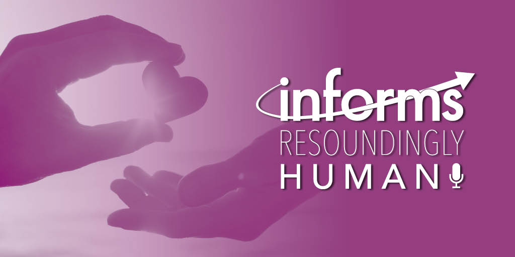 INFORMS's tweet image. Tune in for a special Resoundingly Human episode featuring Jim Cochran, University of Alabama, and recorded in-person at the 2023 Annual Meeting! bit.ly/3QP5f58

#INFORMS2023 #urbanblight #humantrafficking #VisitingScholar