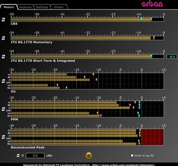 Useful free standalone audio meter 🔊 Orban Loudness Meter: orban.com/meter