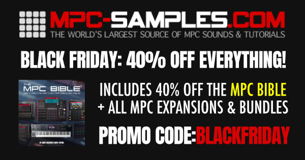 Black Friday Sale @ MPC Samples. 40% off EVERYTHING, including the #mpcbible &amp; all existing bundles.
mpc-samples.com
#mpcsamples #mpcexpansion #akaimpc #akaiforce