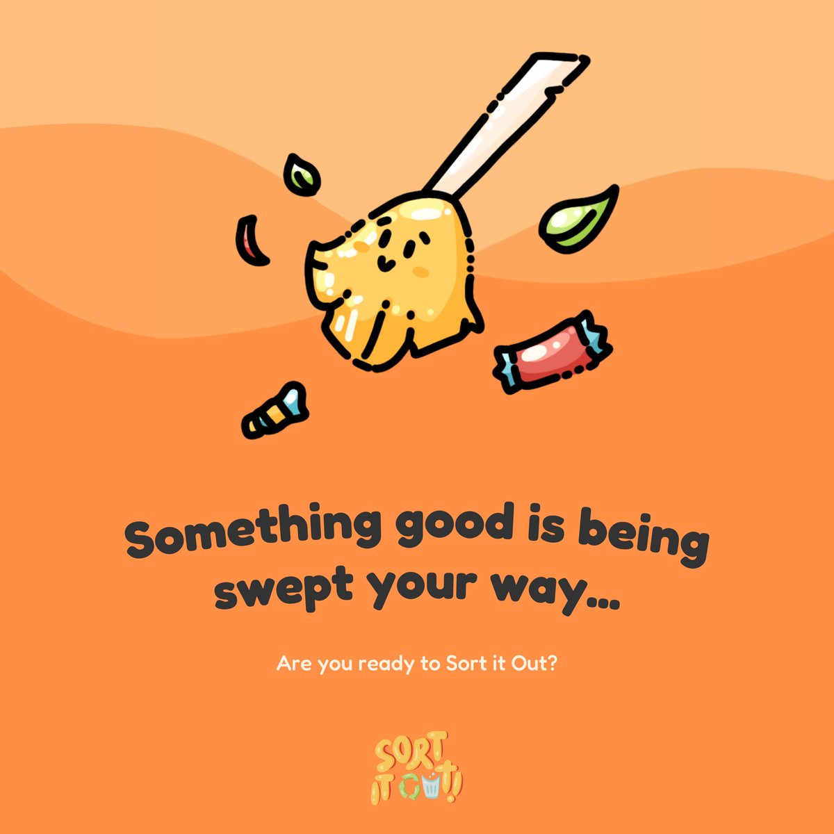 sortitout_ph's tweet photo. Something good is being swept your way…stay tuned for more details!

#SortItOut #SortItOutTheCardGame https://t.co/EUPaO4iTYs