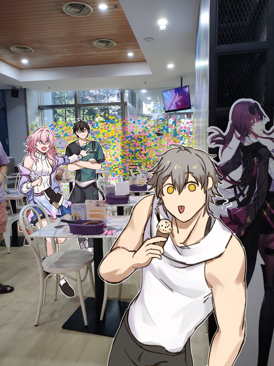TylerFirewulf_'s tweet photo. I visited Honkai Restaurant Called last week! Food was delicious 😋
#HonkaiStarRail #Danheng #March7th #HonkaiStarRailfanart https://t.co/dStXKt8f5w