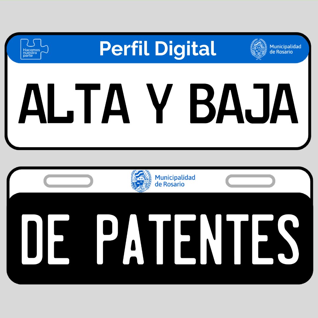🤩¿Sabías que con Perfil Digital podés gestionar el trámite de alta y baja de patentes de manera digital y desde cualquier dispositivo?
👉Ingresá a rosario.gob.ar para encontrar tanto los requisitos como la documentación necesaria para realizarlo.
#HacemosNuestraParte
