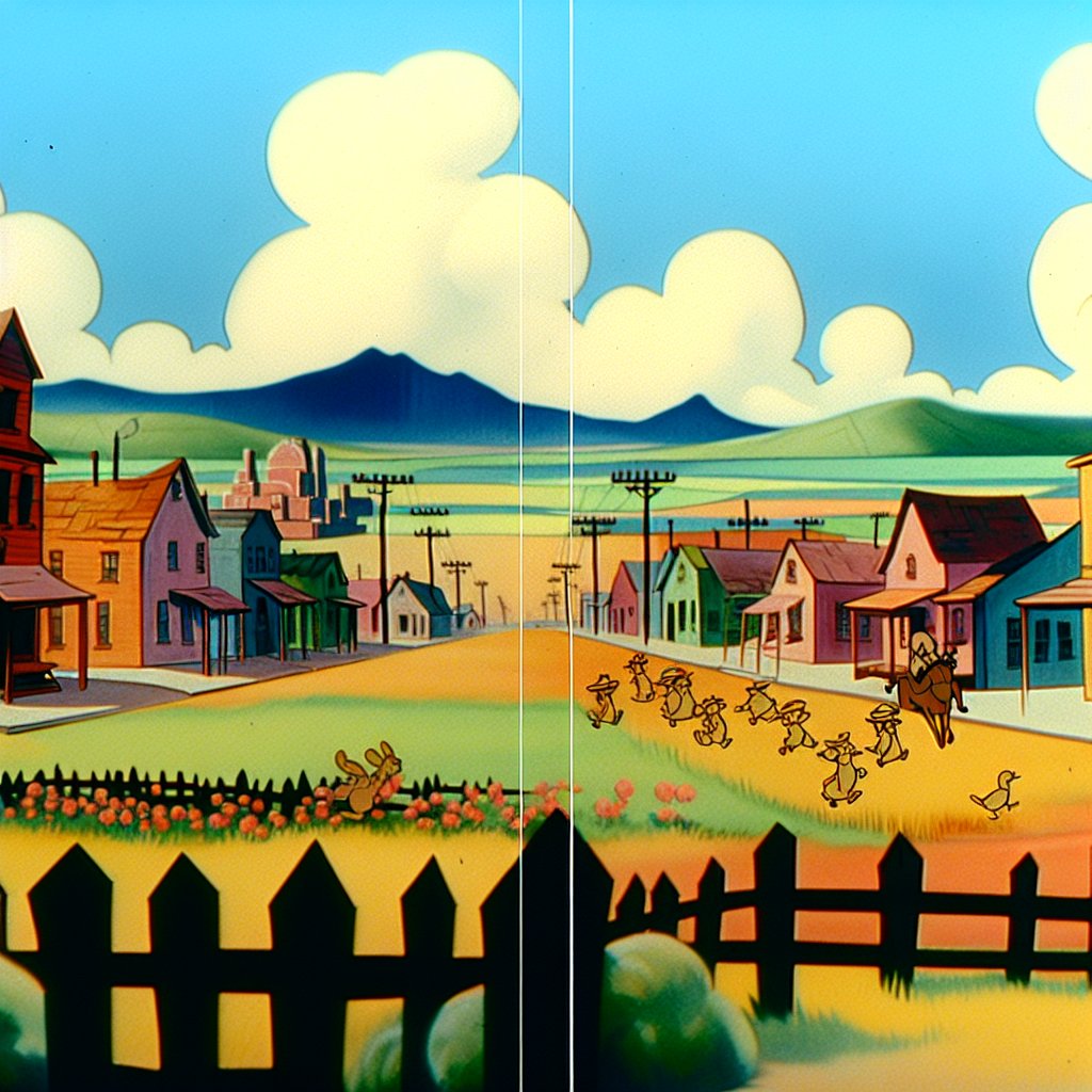 tunebotic's tweet image. Valentine, Texas [prompt: valentine, texas in the style of a Disney animated film scene]

#LaurelHell by #Mitski