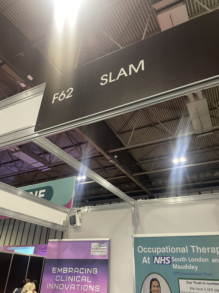 Feeling inspired and flying the flag for SLaM @MaudsleyNHS @TheOTShow #theotshow @SophieAnnHemin1 @gabrielleotslam @LeeRoac96590194