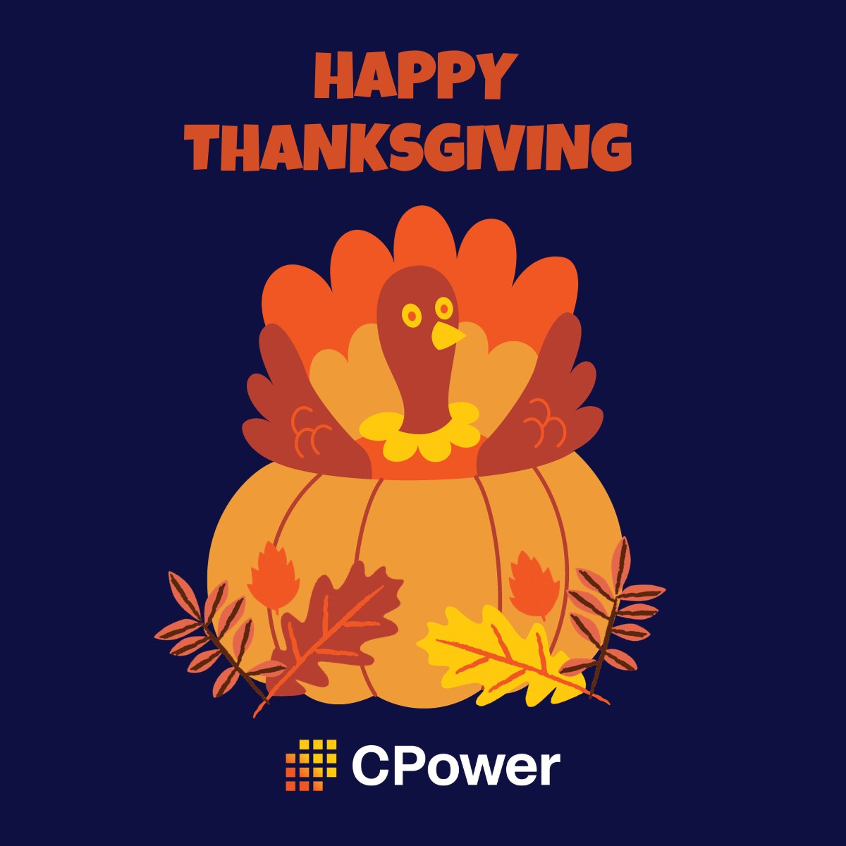 Grateful for our amazing team, partners and customers who have helped CPower create the country’s largest #VirtualPowerPlant with 6.4 GW of #DER capacity to support the #grid, our communities and our planet. #HappyThanksgiving! 🧡