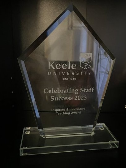 We are absolutely delighted to share that our wonderful <a href="/amy_d148/">Amy Dodds</a> won the Keele Excellence Award for Inspiring and Innovative Teaching. The award recognizes Amy's continuous dedication to supporting student learning through engaging &amp; accessible learning resources <a href="/KeeleMedSchool/">Keele Medical School</a>
