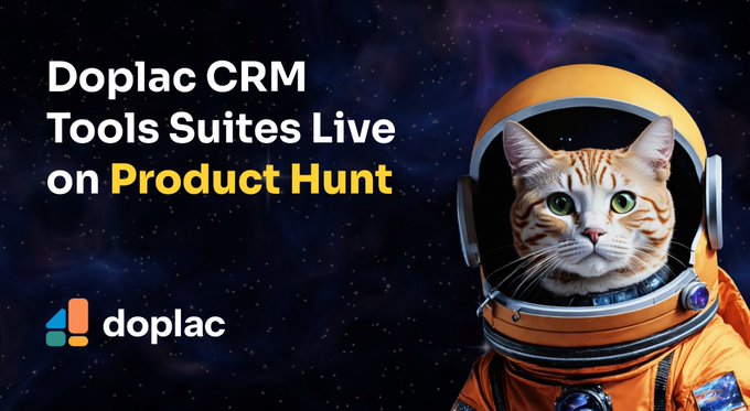 uikit_to's tweet photo. Hello, Everyone,  Today we launched Doplac CRM - Email Marketing tool on Product Hunt.  Use coupon: PH30 to get an additional 30% Discount ( Valid Next 7 Days)  https://t.co/7xjl0PX60R………   #doplaccrm #BlackFriday2023 https://t.co/92Qkf6tixu