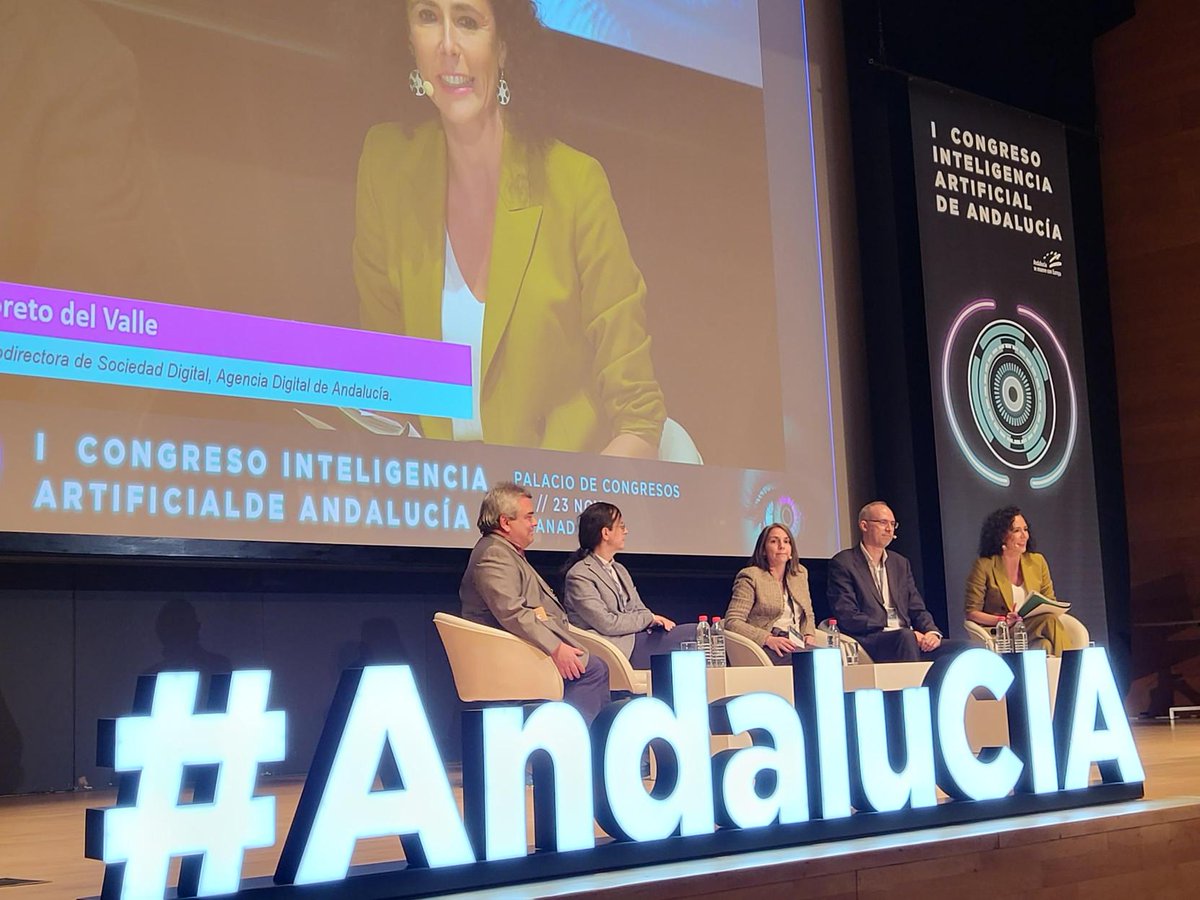 #AndalucIA23 

Factores críticos de éxito (y de fracaso) para llevar una solución AI al mercado.

<a href="/NSAlmodovar/">Nuria Sánchez</a>, directora de estrategia de #GenAI en <a href="/inetum_es/">Inetum (en español)</a> participa junto a representantes de <a href="/Servinform/">Servinform</a>, <a href="/SopraSteria_ES/">Sopra Steria España</a> y <a href="/Evidenlive/">Eviden</a>
 
Modera: <a href="/LoretoDelValle/">Loreto del Valle</a> <a href="/AgenciaDigAnd/">Agencia Digital de Andalucía</a>