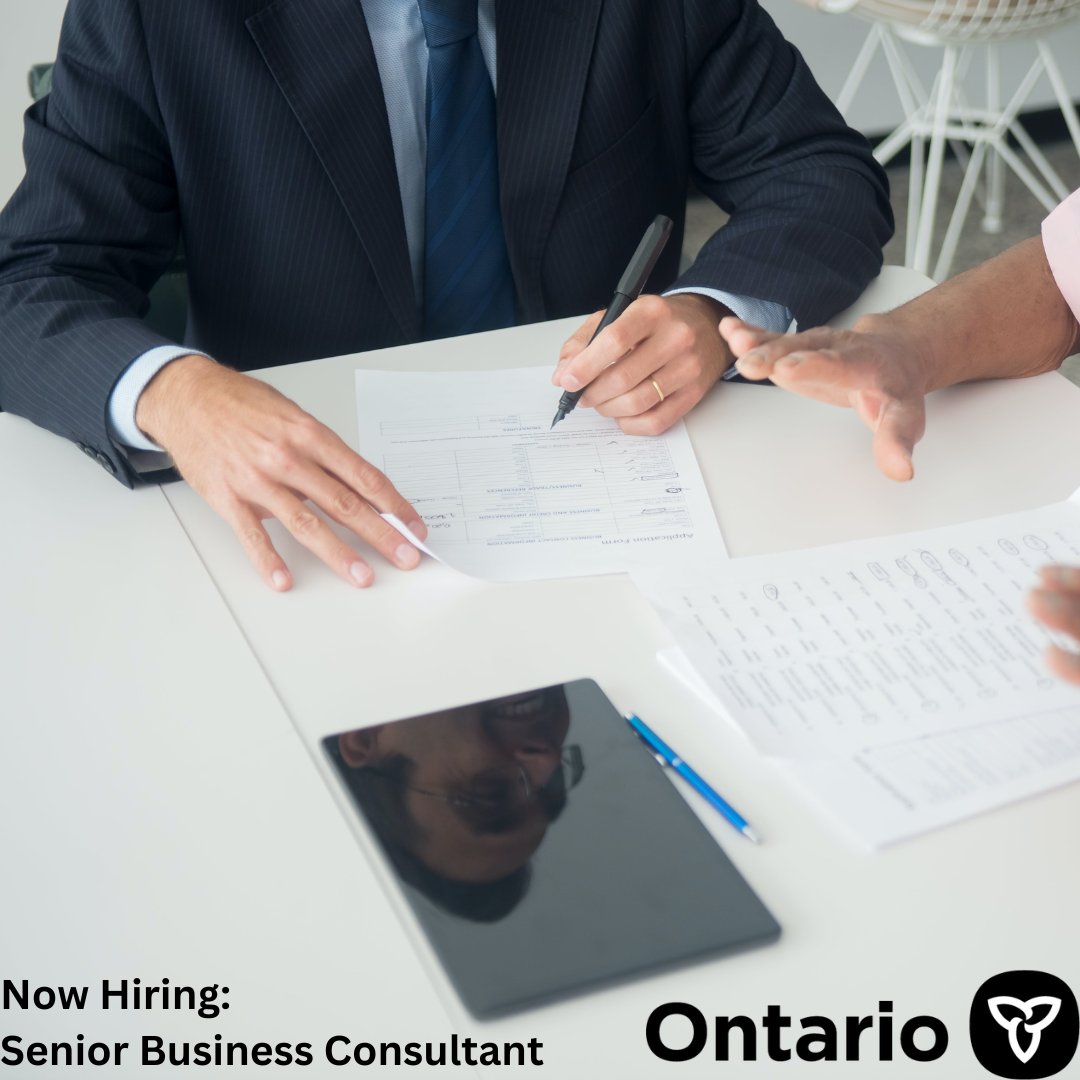 InsuranceWorksC's tweet image. The Government of Ontario is hiring a Senior Business Consultant! 

Apply now at Insuranceworks.ca today.