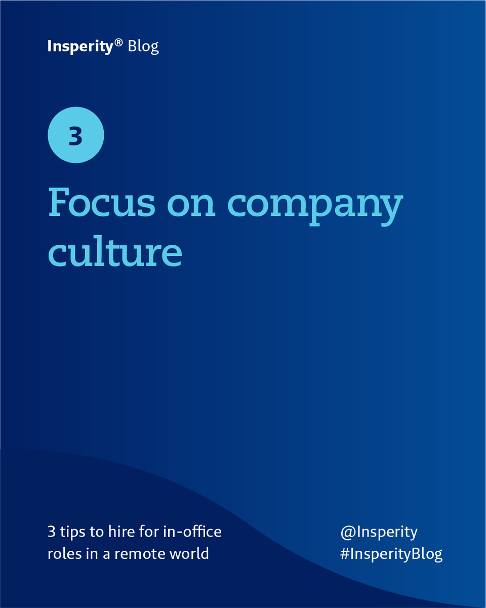 Insperity's tweet photo. In the #remotework era, hiring for in-office roles presents challenges.​ From rethinking job descriptions to showcasing safety measures, learn key strategies to attract top talent in this evolving landscape: https://t.co/0tqM1uFOiv 

#InsperityBlog #TalentAcquisition https://t.co/8kwvRqfnXp