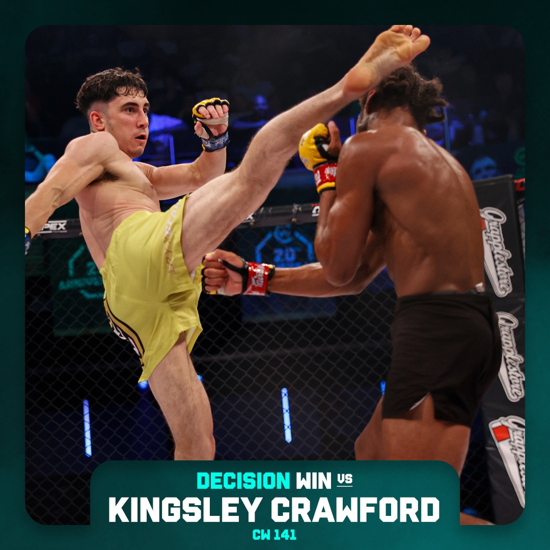 CageWarriors's tweet photo. This Saturday, @ReeceMcEwan vies for a potential crowning on his thrilling Road to Gold at #CW164 Newcastle 👑
