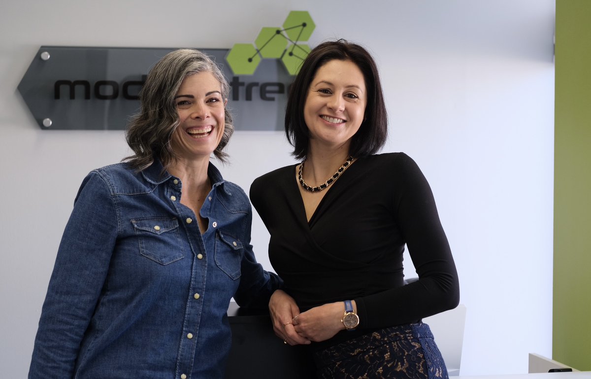 modesttree's tweet photo. We were thrilled to host @CadsiCanada to  have important discussions on the  latest innovations in #aerospace, #defence and #security. 🇨🇦

Pictured: #CADSI CEO, Christyn Cianfarani &amp; #ModestTree CEO, Emily Smits

#FutureofOperationalSustainability #TechCompanion https://t.co/DKa2nj3TOZ