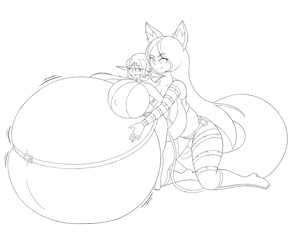 it was only a matter of time before these two met up #bellyinflation