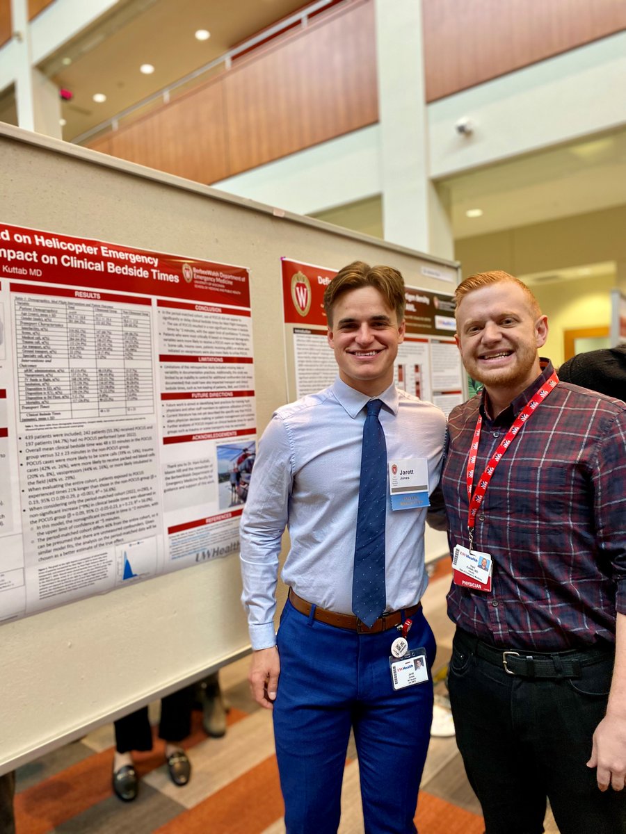 Shoutout to the 9 @uwsmph students who presented their emergency medicine research projects this week at the 22nd annual Medical Student Research Forum! From global health to @UWMedFlight @MadtownSono, we're proud to support student research! Full list: emed.wisc.edu/research/resea…