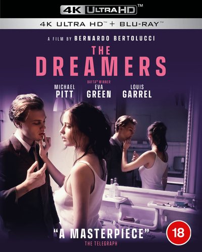 Coming to #4KUltraHD on February 19, 2024

Directed by #BernardoBertolucci

Starring #MichaelPitt, #LouisGarrel and #EvaGreen 
 
The Dreamers (2003)