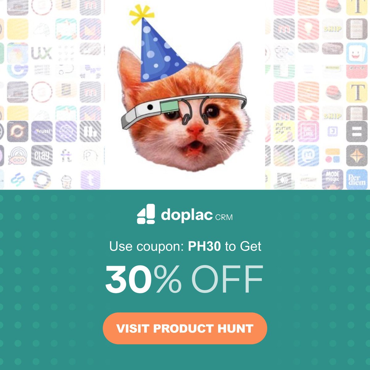 SadiMajhar's tweet photo. We just launched our app, Doplac, on PH. 
We're currently in the top 5 &amp; aiming for the 1st place. I'd really appreciate it if you could give us an upvote &amp; drop a comment. 
https://t.co/LsAbz93Kpf…

Use coupon: PH30 to get an additional 30% Discount

#doplaccrm #BlackFriday2023 https://t.co/JPKRZUnqsD