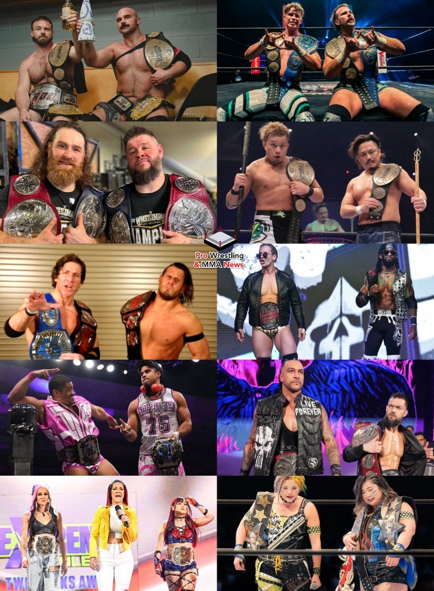 PWI #TagTeam100 2023 Top 10:

1. FTR (AEW)
2. Aussie Open (NJPW/AEW)
3. Kevin Owens & Sami Zayn (WWE) 
4. Bishamon (NJPW)
5. Motor City Machine Guns (Impact)
6. ABC (Impact)
7. The Acclaimed (AEW)
8. Judgement Day (WWE)
9. Damage CTRL (WWE)
10. 7UPP (Stardom)