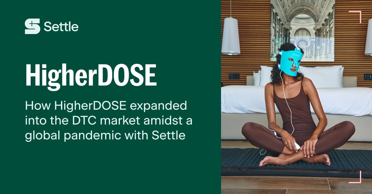 How HigherDOSE utilized Settle Working Capital to expand their distribution.👉 hubs.la/Q029HtWY0 And it's almost Black Friday, so it's time to shop HigherDOSE, now at Sephora. 
#wellnesstech #cpg