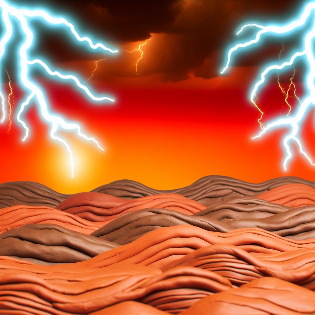 tunebotic's tweet image. Heat Lightning [prompt: heat lightning in the style of a animated clay scene]

#LaurelHell by #Mitski