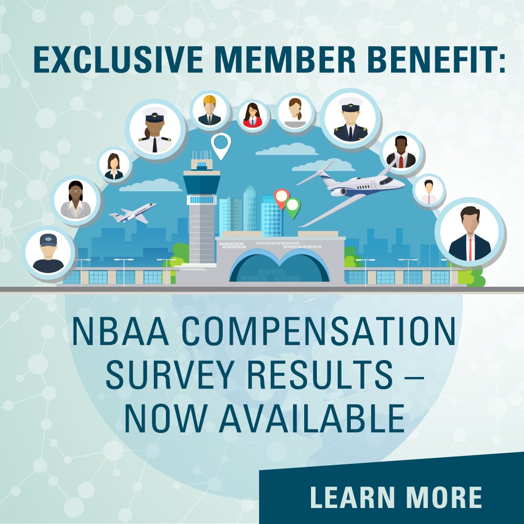 Discover your #bizav department's competitive edge! The NBAA Compensation Survey, exclusively for NBAA Business and Operating members, offers valuable insights into salaries and benefits: nbaa.org/flight-departm…