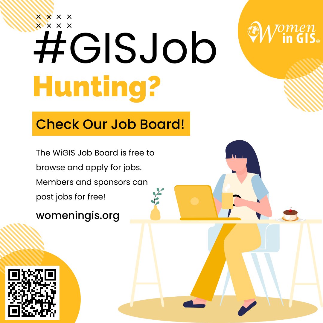 Are you #GISJob hunting? Check out job board! it's free to view jobs and apply. New jobs are being added all the time - be sure to check back oftten! oh, and members and sponsors can also post jobs for free! womeningis.mcjobboard.net/jobs #WomeninGIS #GISCareers #JobBoard