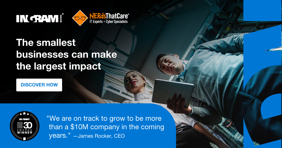 IngramMicroUSA's tweet image. Discover how the partnership with Ingram Micro enabled Nerds That Care to capture new opportunities and expand into different markets in our latest case study: 

ow.ly/t6YH50Q4NZx

#NerdsThatCare #ITInfrastructure #Adlumin #Trend