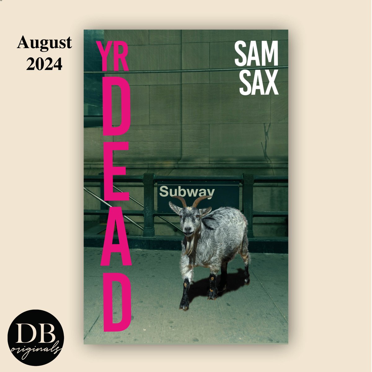 Introducing the cover for @samsax1's debut novel, YR DEAD, publishing in August 2024, designed by the talented @emmapoppie 🐐 Proofs to follow in the new year, watch this space . . .