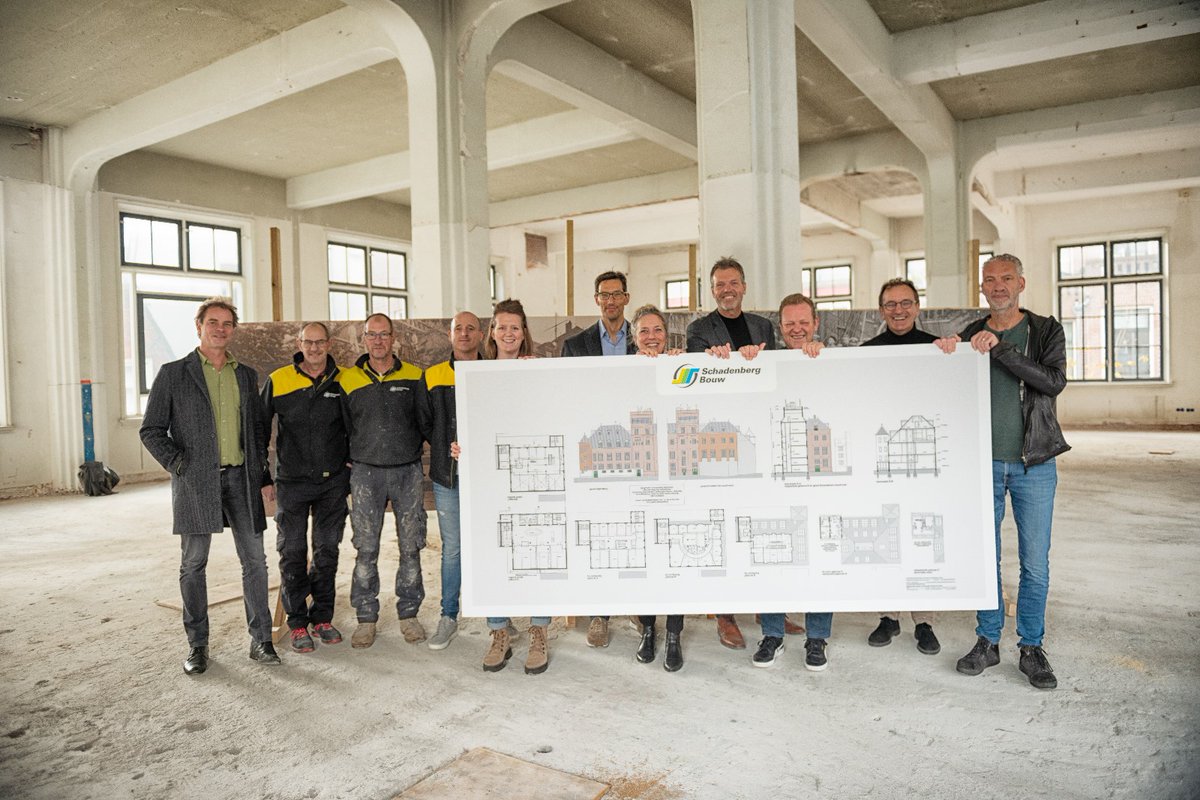 Het voorzieningengebouw van de voormalige Zeevaartschool wordt door Schadenberg Bouw getransformeerd naar woonruimte voor #studenten, #promovendi &amp; #jongeren. De werkzaamheden zijn naar verwachting in jan. '25 af. Lees meer: shorturl.at/aiyCL