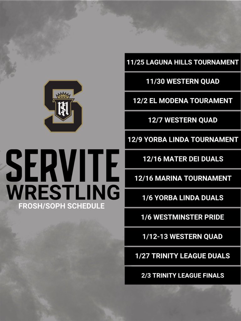 Wrestling season is here! Let’s go Fight’n Friars! 

#credo #fightnfriars #weareservite