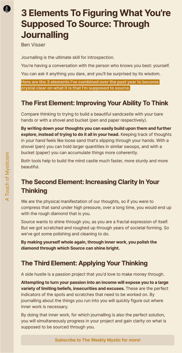 yours2source's tweet image. 💎 3 Elements To Figuring What You're Supposed To Source: Through Journalling

Do this and you'll understand what you're supposed to Source within in a year!