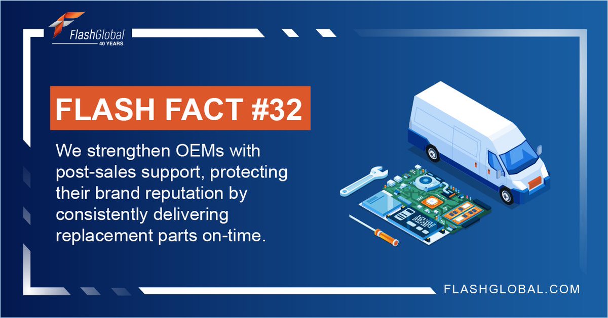 FlashGlobal's tweet image. We specialize in one of the most important aspects of strong OEM post-sales support: #BrandReputation. 🤝

#FlashFact