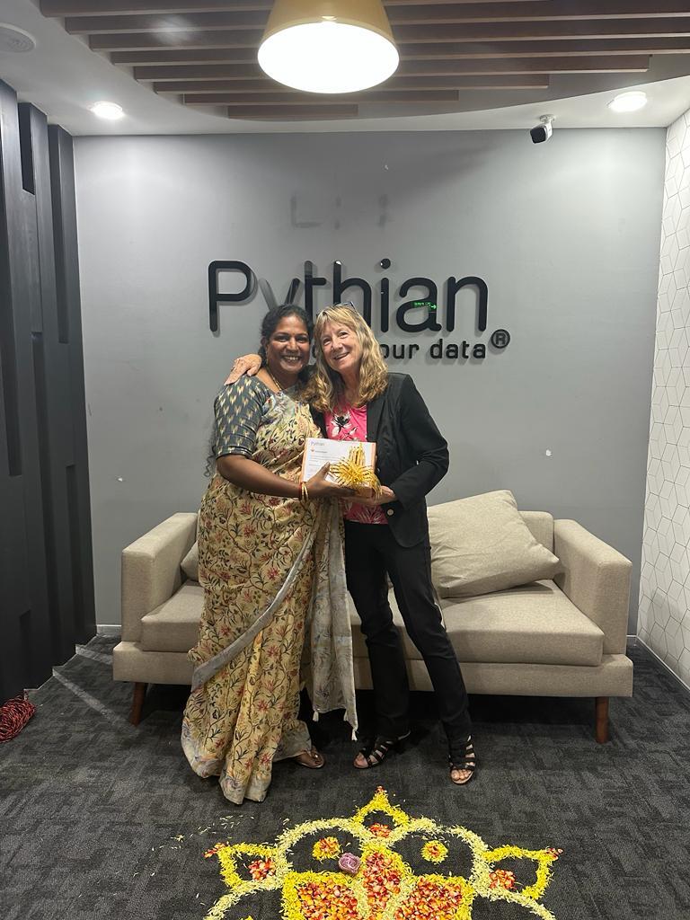 Pythian's tweet image. Our Pythianites in our Hyderabad Office had their Diwali Celebrations this week and we couldn’t wait to share the highlights with you! 
#Diwali2023 #PythianLife #LoveYourPeople
