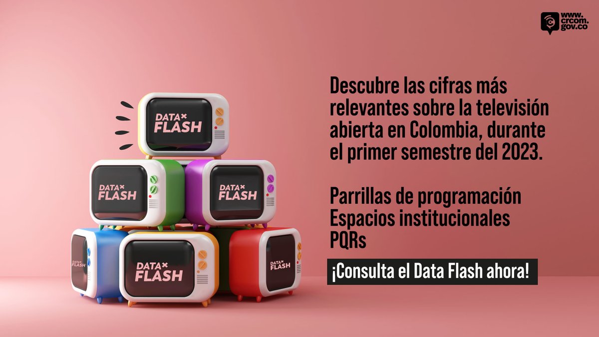 CRCCol's tweet photo. ¡Atención colombianos! El #DataFlashsobre la Televisión Abierta en el país sobre el primer semestre del 2023 ya está disponible. Ingresa a https://t.co/ALRkgXlkqj 📈 https://t.co/LpGcOAJk48