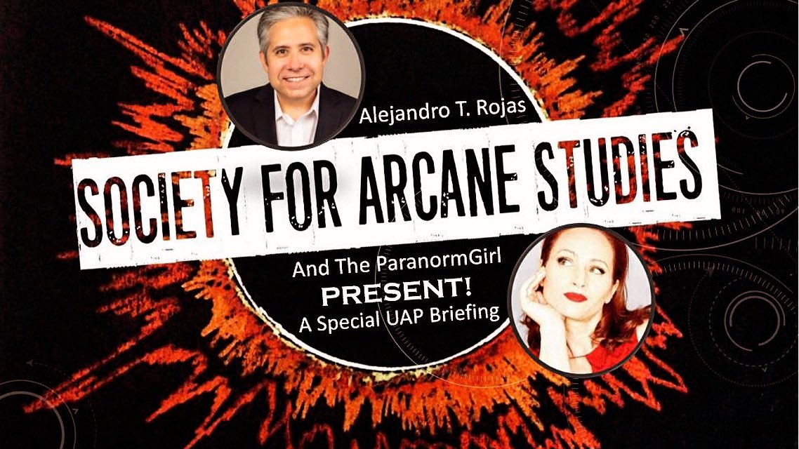 paranormgirlpod's tweet photo. I was asked to guest host on this week’s edition of the Society for Arcane Studies Podcast. Sat down w/ Alejandro Rojas &amp; Jason Cordova for a very special UAP Briefing 🛸 My thanks to @SocietyAarcane &amp; @alejandrotrojas. It was a pleasure.

https://t.co/ESiFhhXRQ7 https://t.co/nvJTrx9c5Y