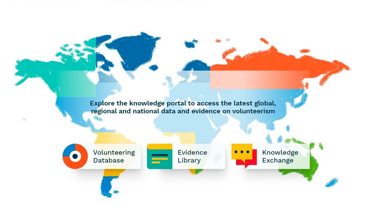 🗺️How many countries have laws, schemes and policies on #volunteering?
📚What is the latest #research on volunteerism? 
🔀What challenges &amp; opportunities are associated with it?

 Find out about this &amp; much more on UNV’s #Knowledge Portal 👉🏽 knowledge.unv.org