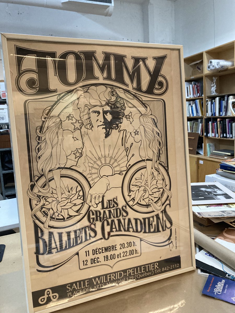 Bibliodanse's tweet photo. #EYABig Parmi les documents les plus grands de nos archives, se trouvent bien entendu les affiches de spectacles. Celle-ci de l'artiste caricaturiste Serge Chapleau, réalisée dans les années 1970, a retenu notre attention🌼
#ExploreYourArchive #GrandsBallets https://t.co/gDLVTqFsqa