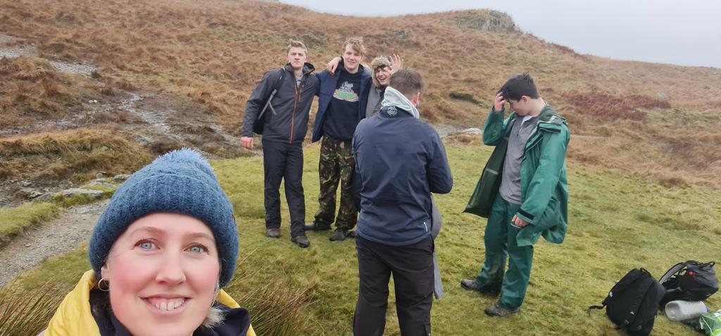 SGSGeographyDpt's tweet photo. Despite the rain &amp; wind, we made it to our study site on Brund Fell! 

#SGSGeographyDpt #geography #brundfell #fieldtrip #outdoor classroom #NEA #SGSDifference https://t.co/yHoAs1kkFI