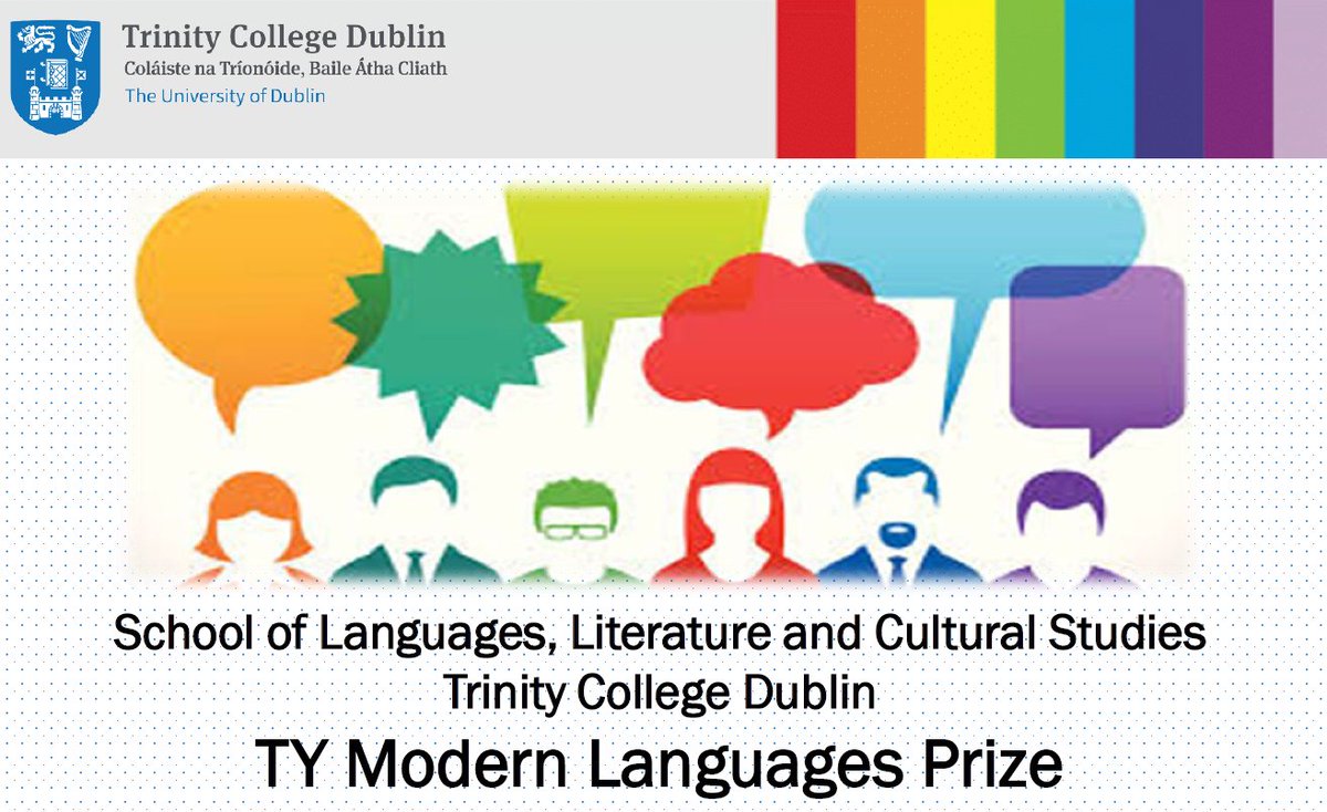 📢It's #ThinkLanguages week!! We are delighted to announce the launch of our TY Modern Languages Poster Prize in collaboration with @langsconnect_ie for TY students in secondary schools! 🌎🌍🌏 Check out our website for further information: tcd.ie/langs-lits-cul…