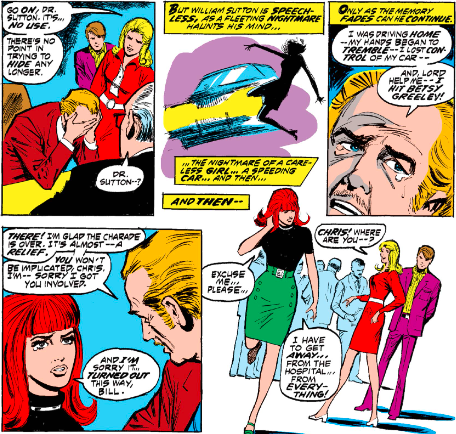 MarvelADay's tweet photo. #MarvelADay #NN2 Absolutely cornered, Dr. Sutton admits the truth and will face the consequences while Christine decides that she needs a break. We start a LONG run of Thor tomorrow that will take us into mid-December. Be here tomorrow for #Thor209! - VA https://t.co/BceRX5lVQA
