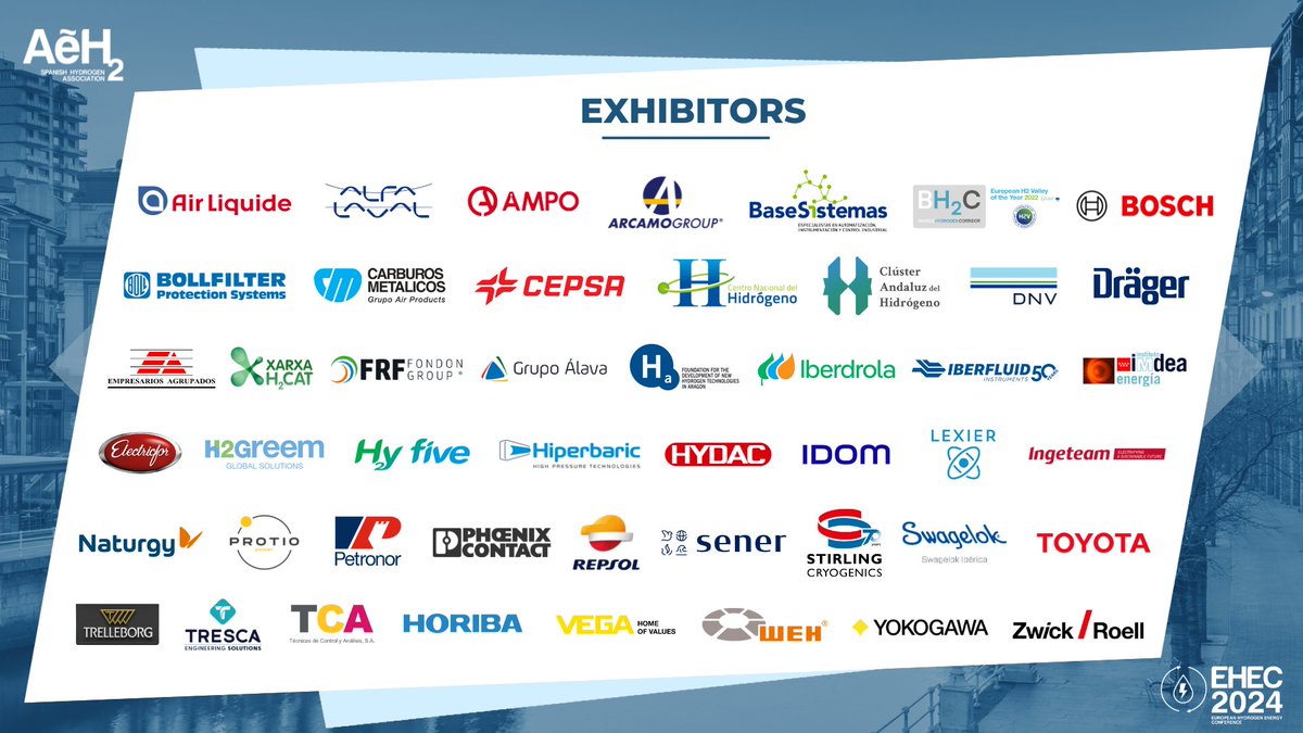 🔔 Several companies have already confirmed their participation as #Exhibitors at the <a href="/EHEC_2024/">EHEC 2024</a> 

⬇ Would you like to be part of this dynamic lineup? 
 
🌐 Visit: lnkd.in/dQzaTTKD of 
📧 Contact: susanaminarro@aeh2.org